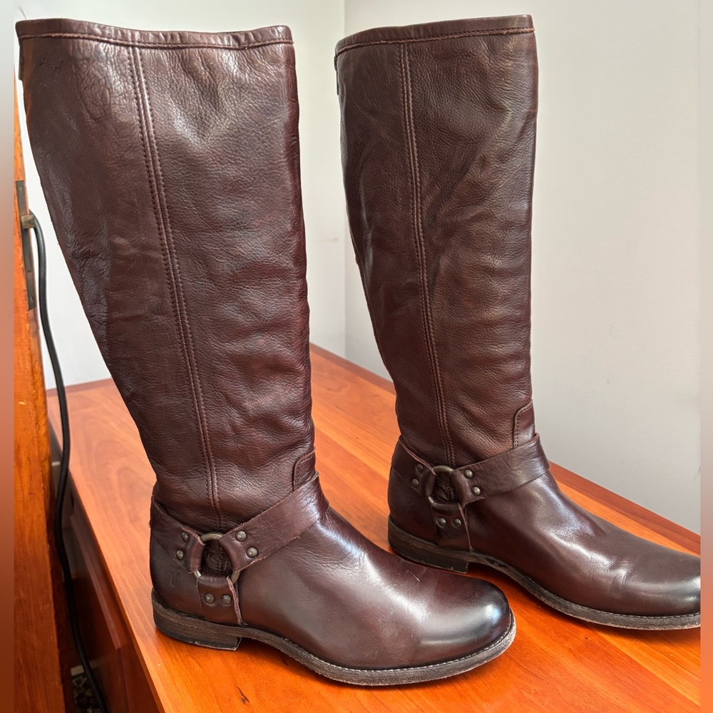Frye Philip Harness Tall Boots